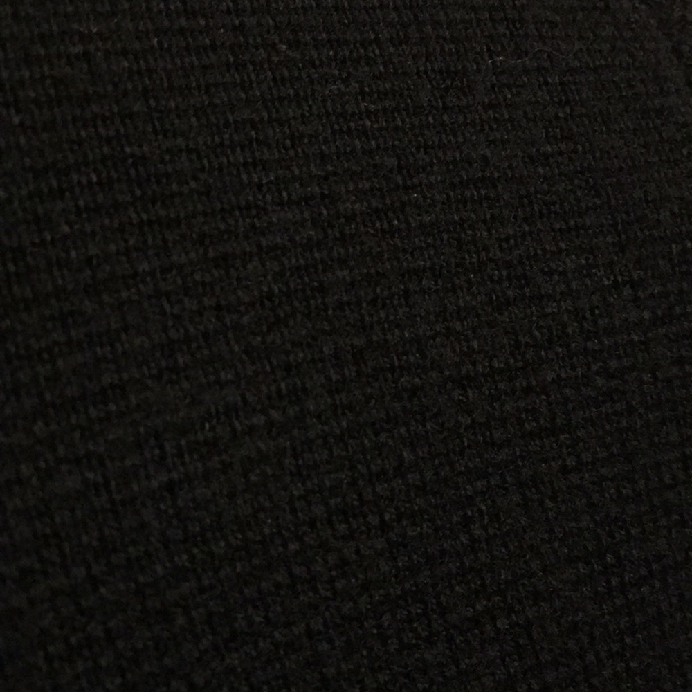 TALBOTS Merino Wool Sweater Dress, Zipper Detailing, Black, Medium - Picture 4 of 6